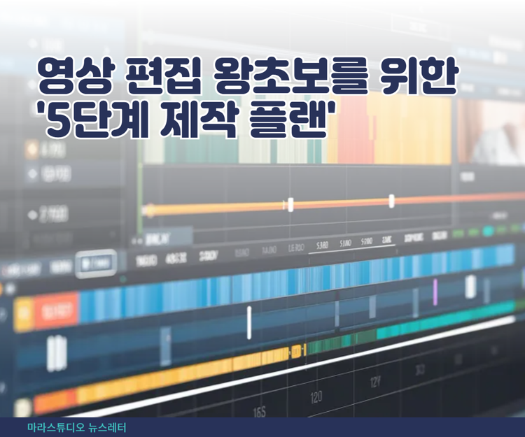 영상 편집 왕초보를 위한 '5단계 제작 플랜'