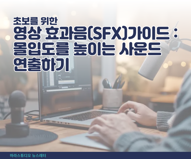 초보를 위한 영상 효과음(SFX) 가이드: 몰입도를 높이는 사운드 연출하기